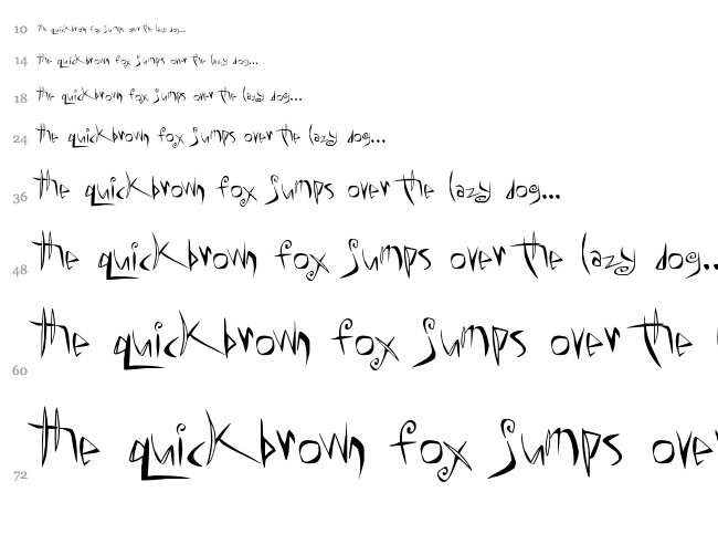 ChaMeLEon DrEamS font waterfall